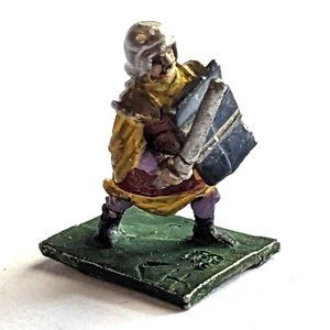 Minifigs CHI4 Chinese Light Infantryman w. Leather Armour and Sword 25mm, 1975